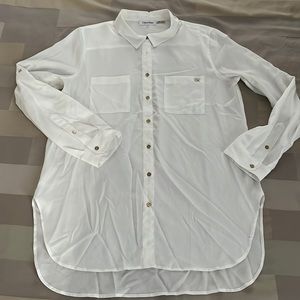Calvin Klein button down blouse
